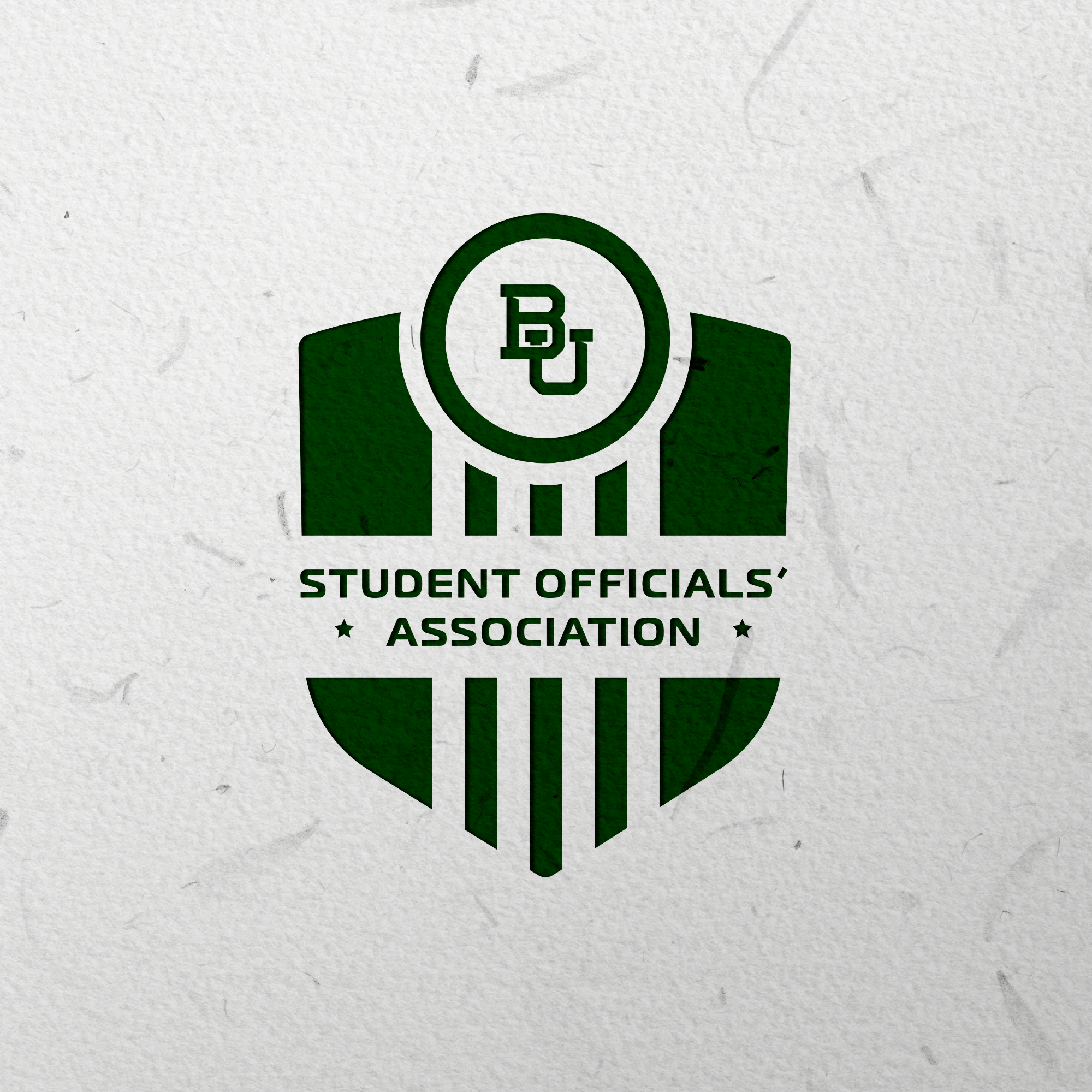 Logo for Baylor University Student Officials' Association.