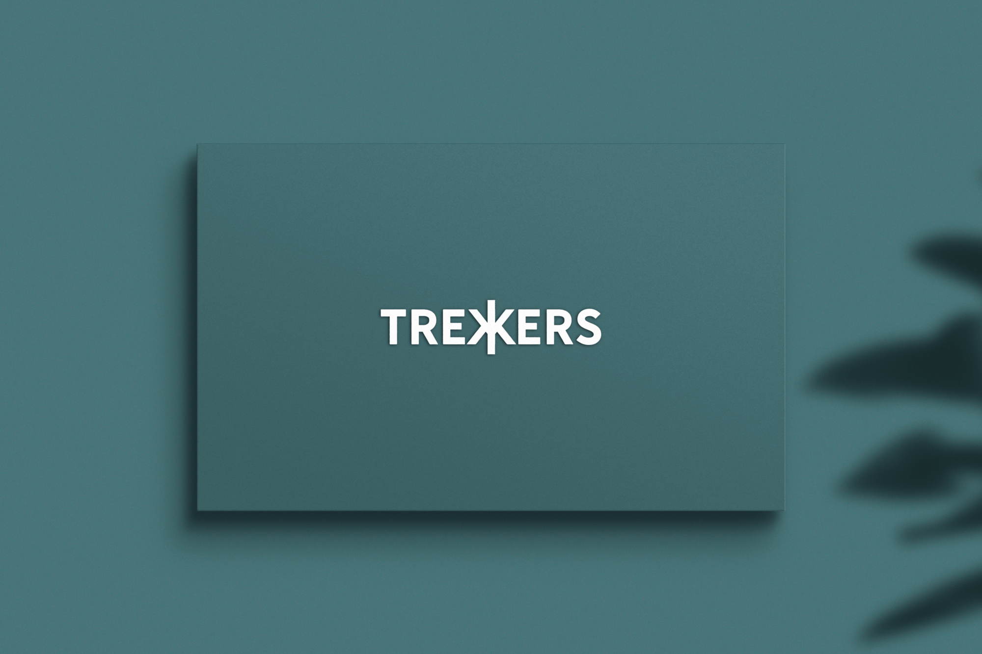 Logo for Trekkers on a blue background.